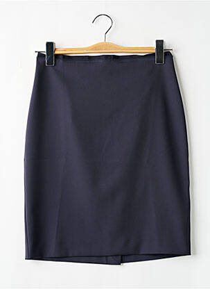 Jupe courte fermeture zippée au dos bleu PENNYBLACK femme