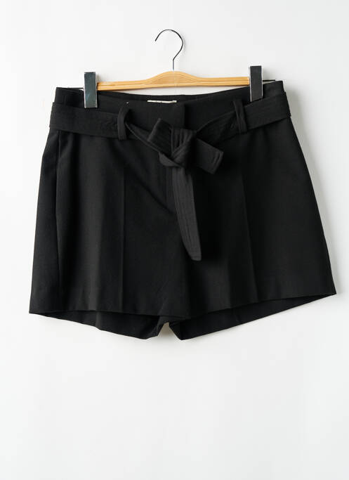 Short fermeture zippée sous rabat avec crochet taille normale noir STELLA FOREST femme