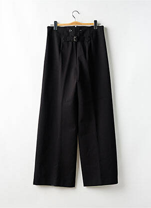 Pantalon large taille à pinces taille haute noir RALPH LAUREN femme