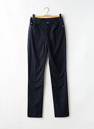 Pantalon slim tissage popeline taille normale bleu EMPORIO ARMANI femme