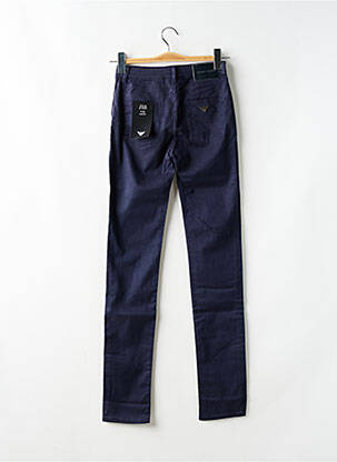 Pantalon slim stretch taille normale bleu EMPORIO ARMANI femme