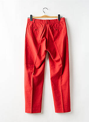 Pantalon droit taille à pinces taille normale orange HARTFORD femme