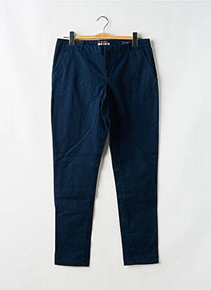 Pantalon chino tissage popeline taille normale bleu SCOTCH & SODA femme