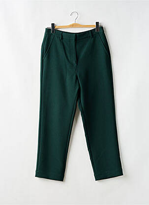Pantalon droit stretch taille haute vert SESSUN femme