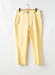 Pantalon chino tissage popeline taille normale jaune TOMMY HILFIGER femme