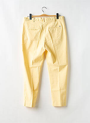 Pantalon chino tissage popeline taille normale jaune TOMMY HILFIGER femme