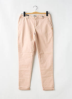 Pantalon chino tissage popeline taille normale rose SCOTCH & SODA femme