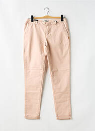 Pantalon chino tissage popeline taille normale rose SCOTCH & SODA femme
