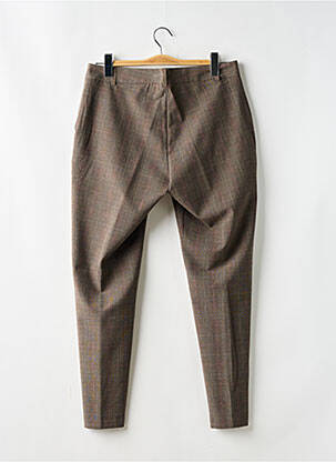 Pantalon slim stretch taille normale marron INDI & COLD femme