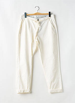 Pantalon 7/8 taille à pinces taille normale blanc INDI & COLD femme