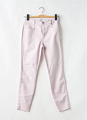Pantalon slim skinny taille haute violet CLOSED femme