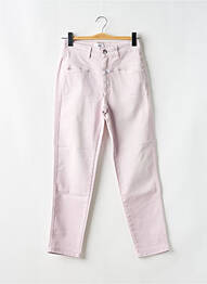 Pantalon slim skinny taille haute violet CLOSED femme
