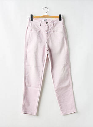 Pantalon slim skinny taille haute violet CLOSED femme