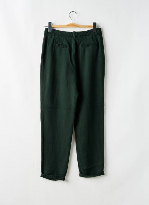 Pantalon droit coupe carotte taille haute vert ZYGA femme
