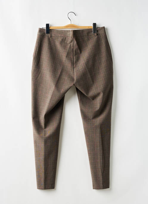 Pantalon slim marron INDI & COLD pour femme