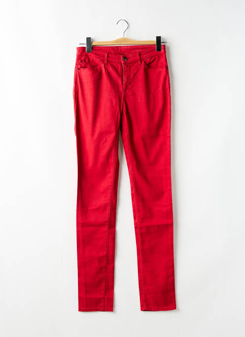 Pantalon slim rouge EMPORIO ARMANI pour femme