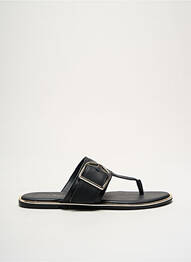 Tongs matière lisse talon plat jusqu'à 3cm noir TOMMY HILFIGER femme
