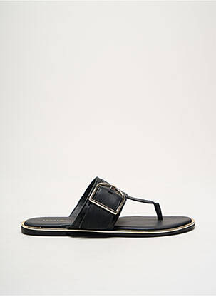 Tongs matière lisse talon plat jusqu'à 3cm noir TOMMY HILFIGER femme