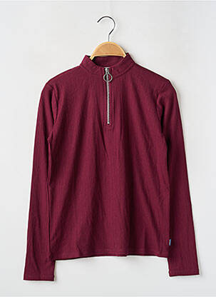 T-shirt coupe cintrée manches longues rouge GARCIA fille