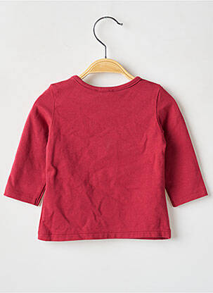 T-shirt coupe cintrée manches longues rouge ABSORBA fille
