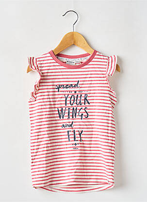 T-shirt coupe cintrée manches courtes rose GARCIA fille