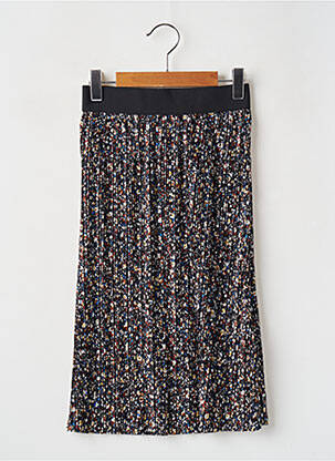Jupe mi-longue imprimé fleurs noir KIDS ONLY fille