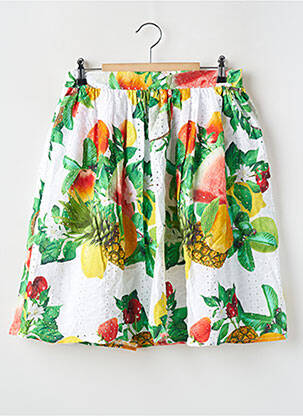 Jupe mi-longue imprimé fleurs vert GUESS fille