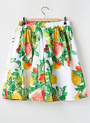 Jupe mi-longue imprimé fleurs vert GUESS fille