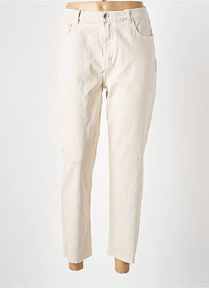 Jeans coupe slim taille normale taille normale beige ONLY femme