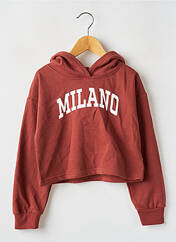 Sweat-shirt à capuche orange KIDS ONLY pour fille seconde vue