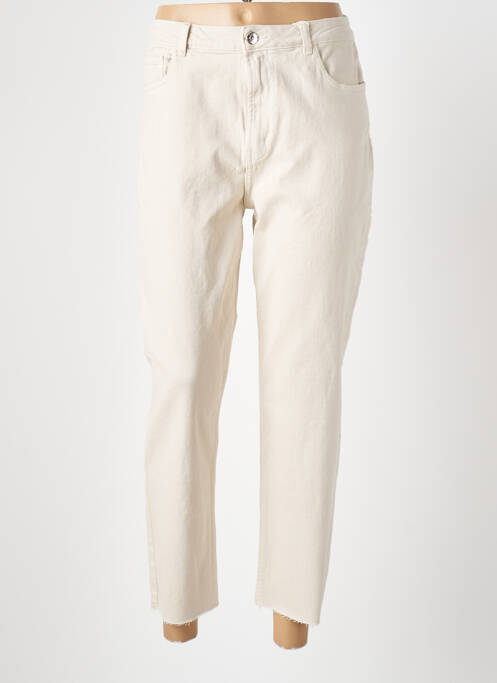 Jeans coupe slim taille normale taille normale beige ONLY femme