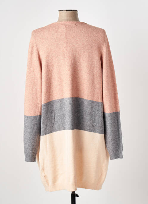 Gilet manches longues rose ONLY pour femme