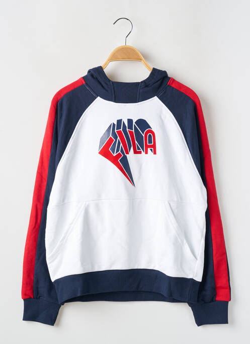 Sweat-shirt à capuche blanc FILA pour garçon