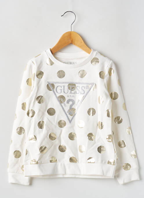 Sweat-shirt beige GUESS pour fille
