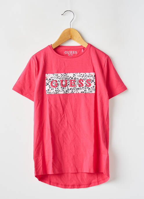 T-shirt rose GUESS pour fille