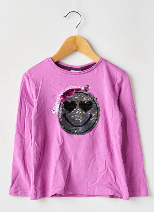 T-shirt rose S.OLIVER pour fille