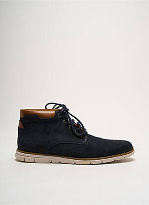 Bottines/boots nubuck bout rond bleu SCHMOOVE homme