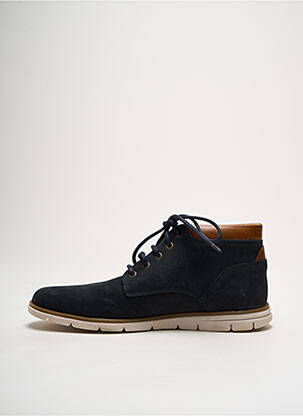 Bottines/boots nubuck bout rond bleu SCHMOOVE homme
