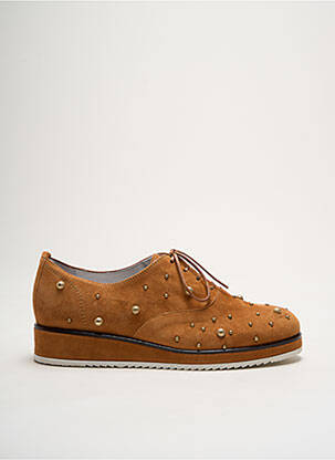 Derbies nubuck talon plat jusqu'à 3cm marron REGARD femme