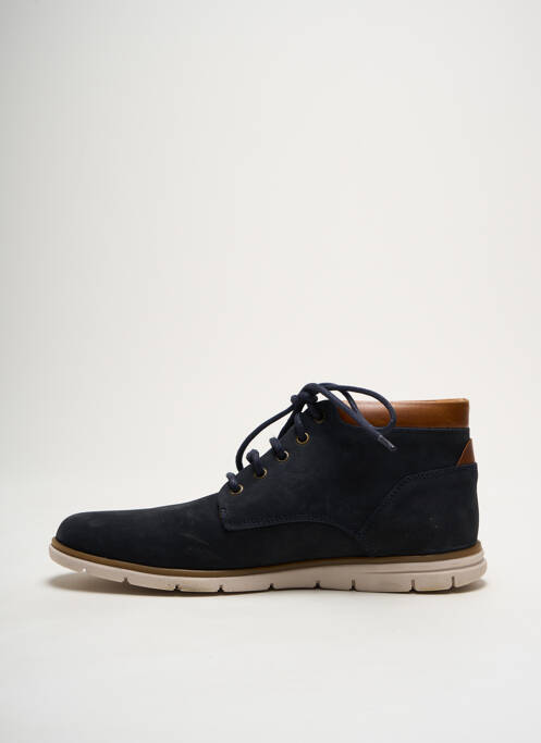 Bottines/boots nubuck bout rond bleu SCHMOOVE homme