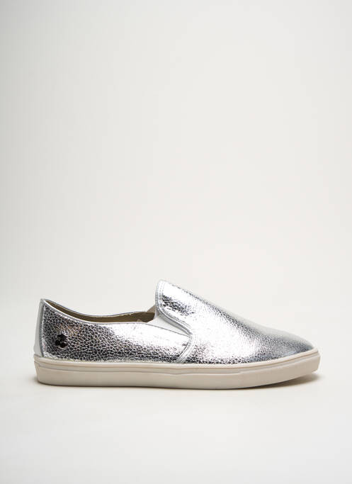 Slip ons argent LE TEMPS DES CERISES pour femme