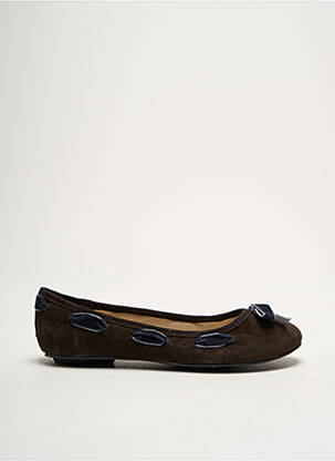 Ballerines tissage satiné chiquet marron LES TROPEZIENNES PAR M.BELARBI fille