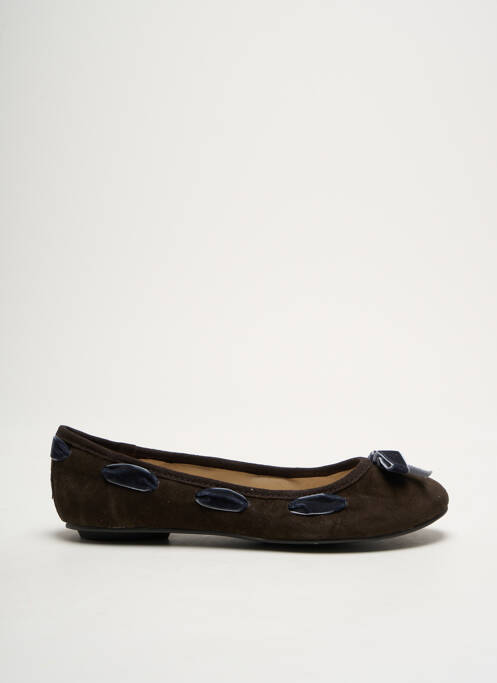 Ballerines nubuck chiquet marron LES TROPEZIENNES PAR M.BELARBI fille