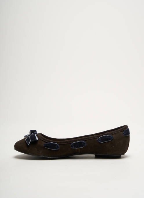 Ballerines nubuck chiquet marron LES TROPEZIENNES PAR M.BELARBI fille