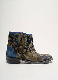 Bottines/boots nubuck talon plat jusqu'à 3cm bleu LIFE femme
