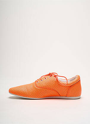 Baskets matière lisse bout rond orange SCHMOOVE homme
