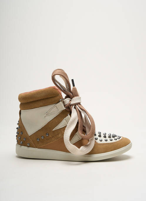 Baskets beige GROUNDFIVE pour femme