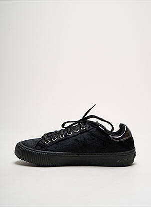 Baskets bout rond talon plat jusqu'à 3cm noir VICTORIA femme