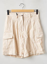 Bermuda taille haute taille haute beige DEUX. BY ELINE DE MUNCK femme