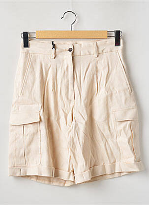 Bermuda taille haute taille haute beige DEUX. BY ELINE DE MUNCK femme